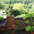 07.07. Der Weg raus auf den Balkon ist schon ein wenig eingeschränkt...
